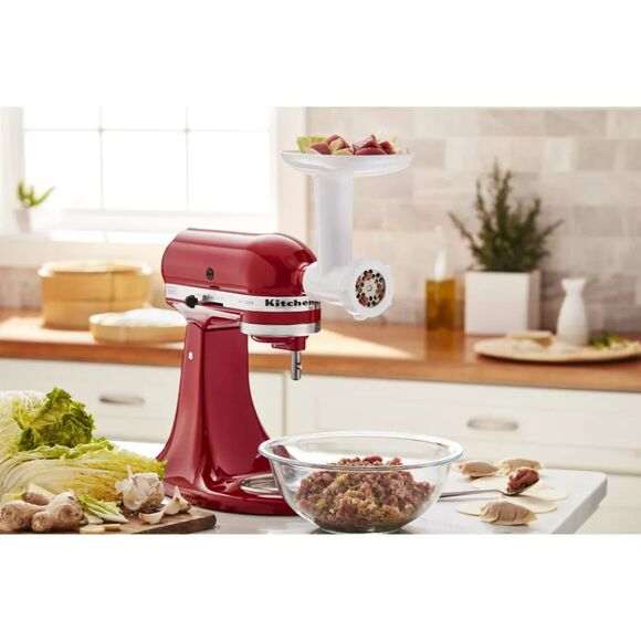 NEW KitchenAid Food Meat Grinder Mixer Attachement White - Picture 1 of 4